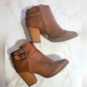2/$25 Brown Buckle Booties